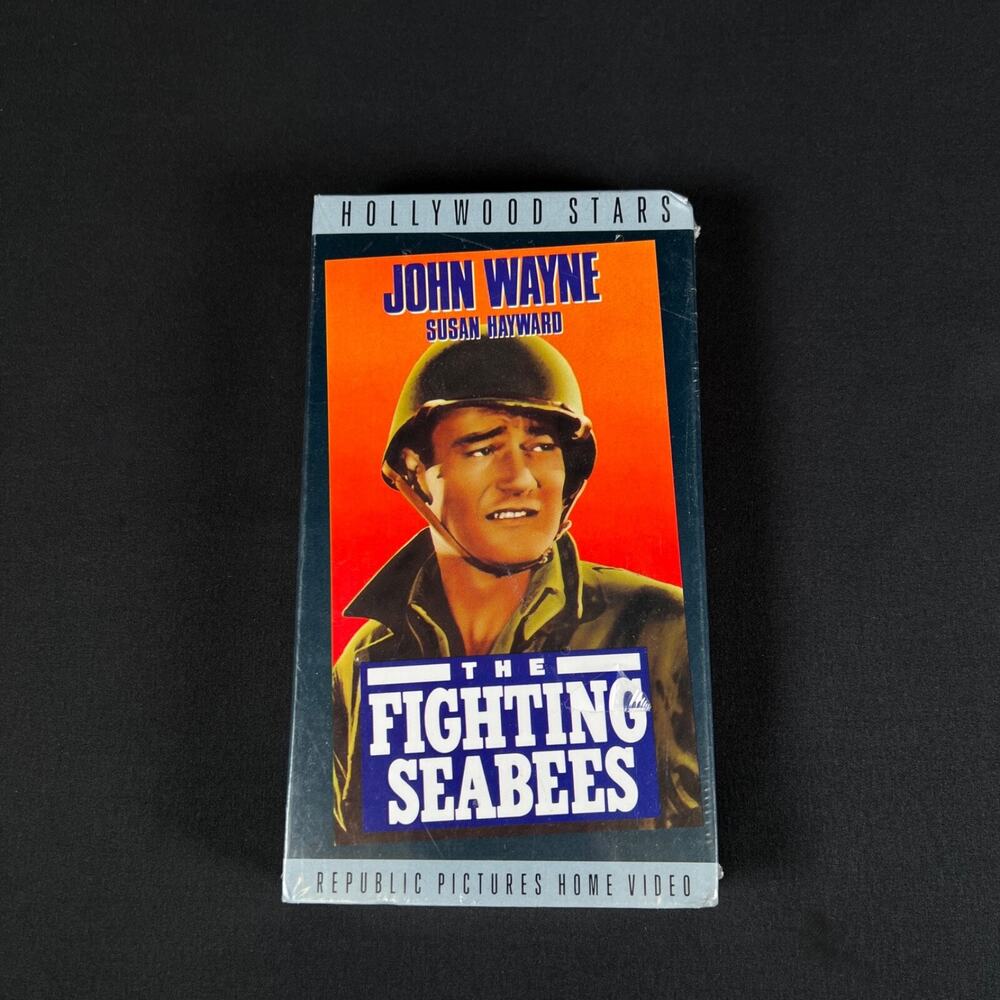 The Fighting Seabees (VHS, 1992) John Wayne NOS